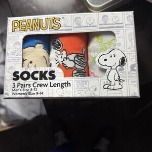 Snoopy Socks Crew Length 3 Pack